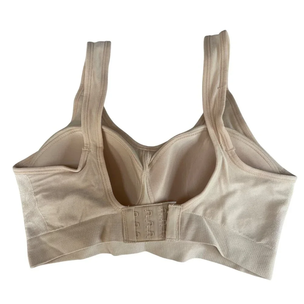 Truekind® Daily Comfort Wirefree Shaper Bra Tan Beige Nude Sz XL 10022 NWOT - Picture 3 of 4